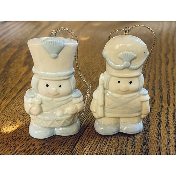 Christmas Ornaments by Trim a Home Hand Painted Porcelain Set 11 Ornaments VTG - Picture 5 of 9